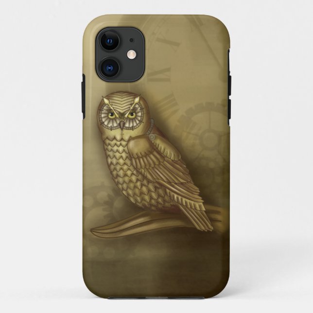 Steampunk Owl iPhone Case (Back)