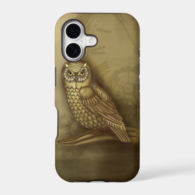 Steampunk Owl iPhone Case (Back)