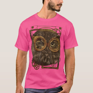 Steampunk Owl Victorian Art Mechanical Steam Punk T-Shirt
