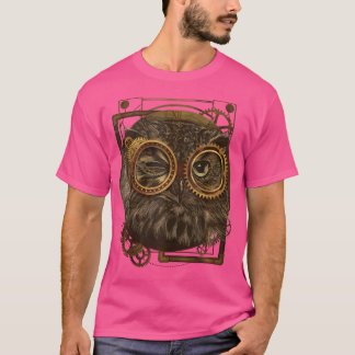 Steampunk Owl Victorian Art Mechanical Steam Punk T-Shirt