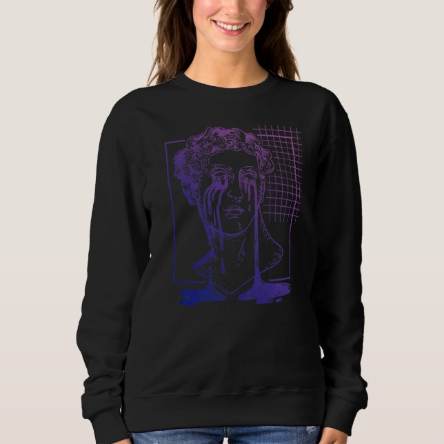 Steampunk Pastel Goth Michelangelo Creepy David St Sweatshirt (Front)