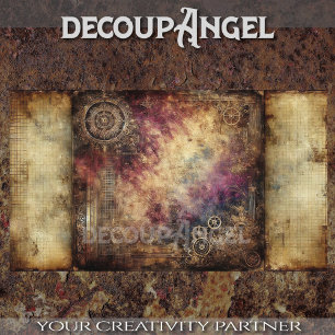 Steampunk Patina #3 Decoupage Tissue Paper