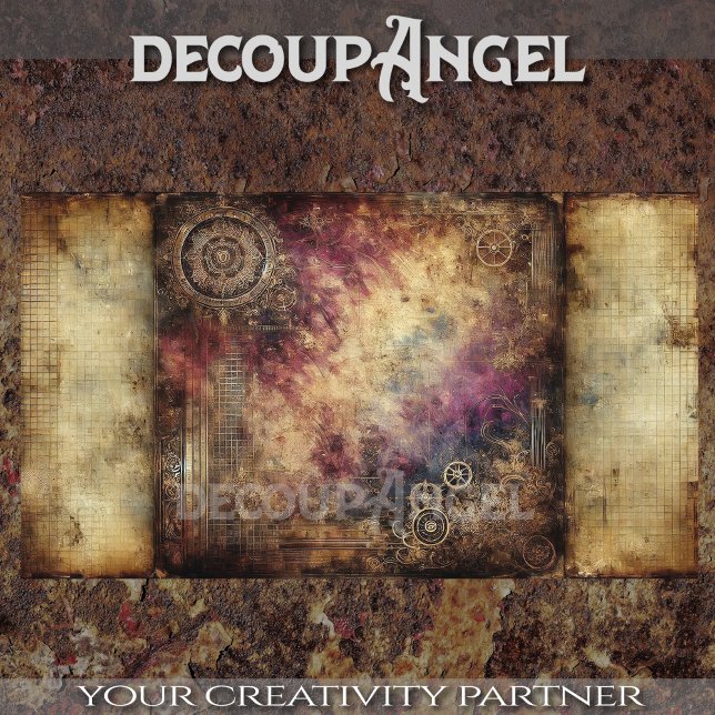 Steampunk Patina #3 Decoupage Tissue Paper (Creator Uploaded)