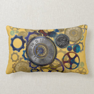 STEAMPUNK patterns Home decor Lumbar Cushion