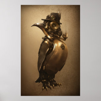 Steampunk Penguin | Print