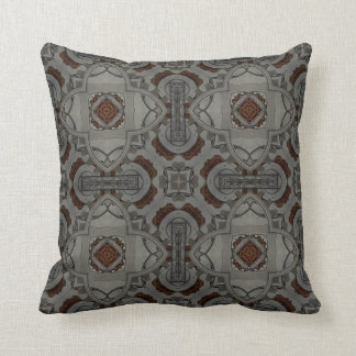 Steampunk Pewter Cogs II Cushion