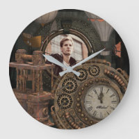 Steampunk Photo Frame Industrial Clock Machinery