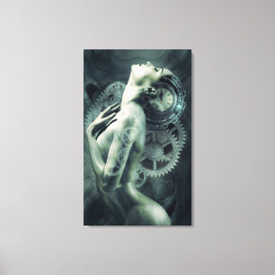 Steampunk Photomontage Canvas Print