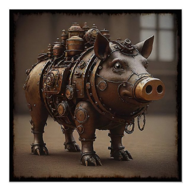 Steampunk Pig I Poster (Front)