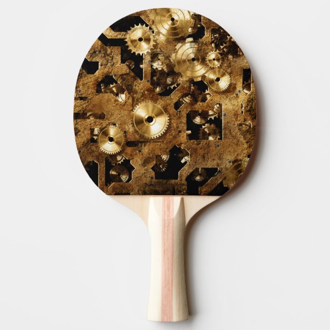 Steampunk Ping Pong Paddle (Back)