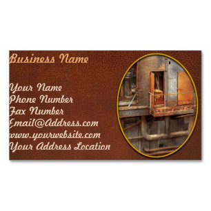 Steampunk - Plumbing - Plumbers dilema Magnetic Business Card