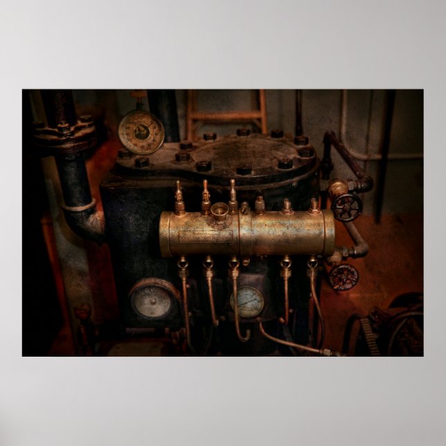 Steampunk - Plumbing - The valve matrix Poster (Front)