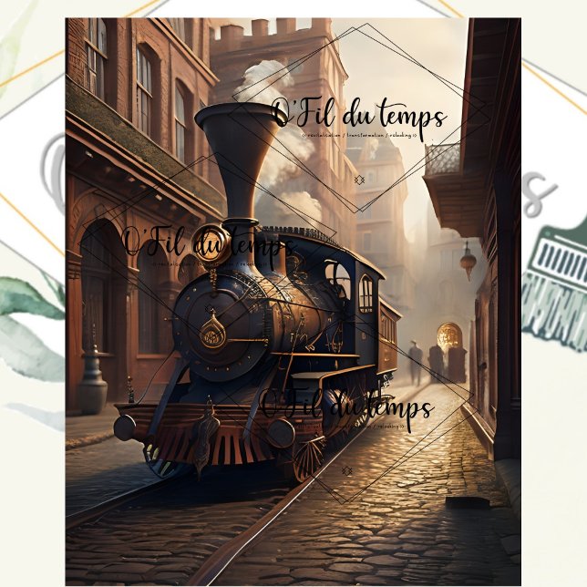 Steampunk Post Apocalyptic Cities Decoupage v5 Tissue Paper (Creator Uploaded)