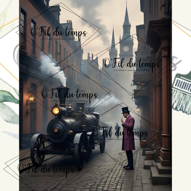 Steampunk Post Apocalyptic Cities Decoupage v7 Tissue Paper (Creator Uploaded)