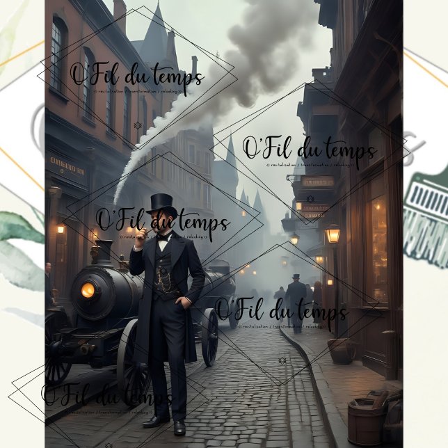 Steampunk Post Apocalyptic Cities Decoupage v9 Tissue Paper (Creator Uploaded)