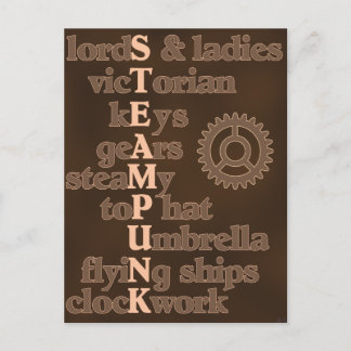 Steampunk Postcard