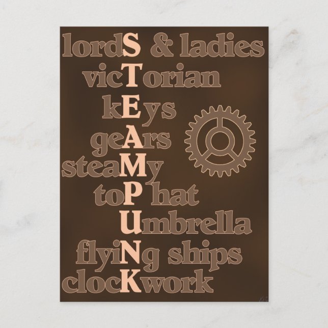 Steampunk Postcard (Front)