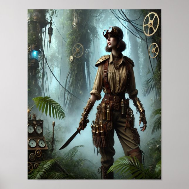 Steampunk Poster 38, The Jungle Expeditionist  (Front)