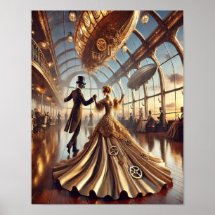 Steampunk Poster 50 The Airship Ballroom Queen