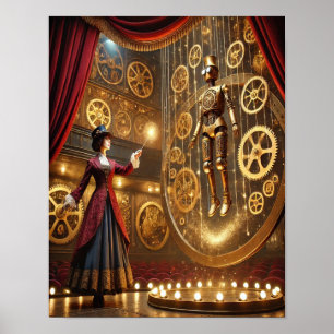Steampunk Poster 72 The Automaton Illusionist