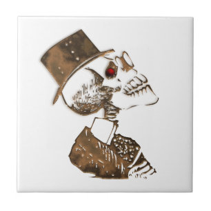 Steampunk Preacher Skeleton Tile