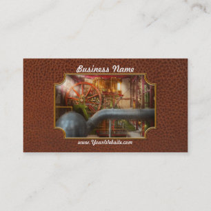 Steampunk - Pump - Wheel of progress 1906 Business Card