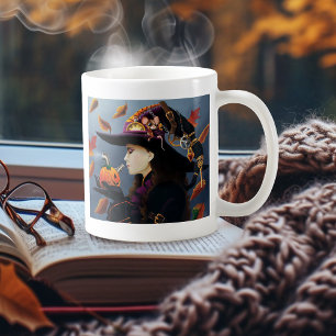 Steampunk Pumpkin Witch Coffee Mug