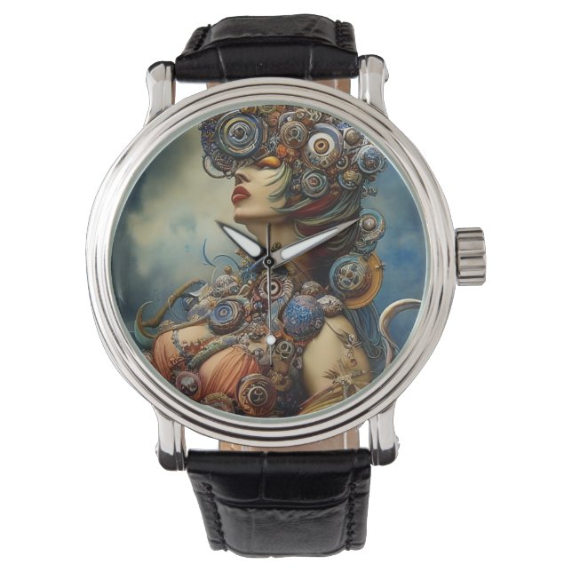 Steampunk Queen Art Watch (Front)