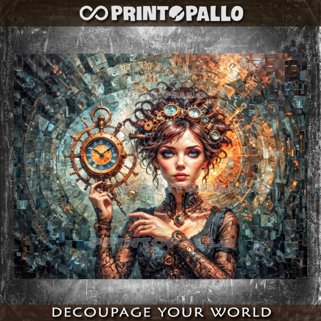 Steampunk Queen of Watch and Time Dimension Tissue Paper (Creator Uploaded)