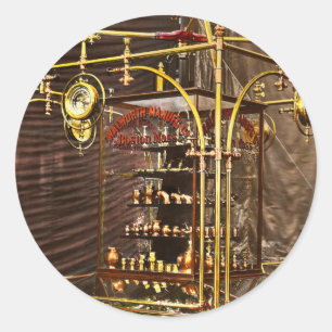 Steampunk - Quite a fitting display 1876 Classic Round Sticker