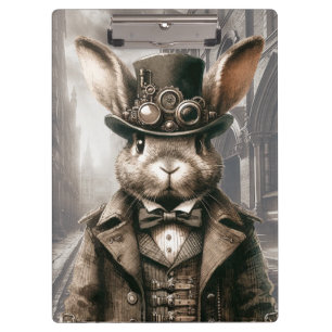 Steampunk Rabbit in London  Clipboard