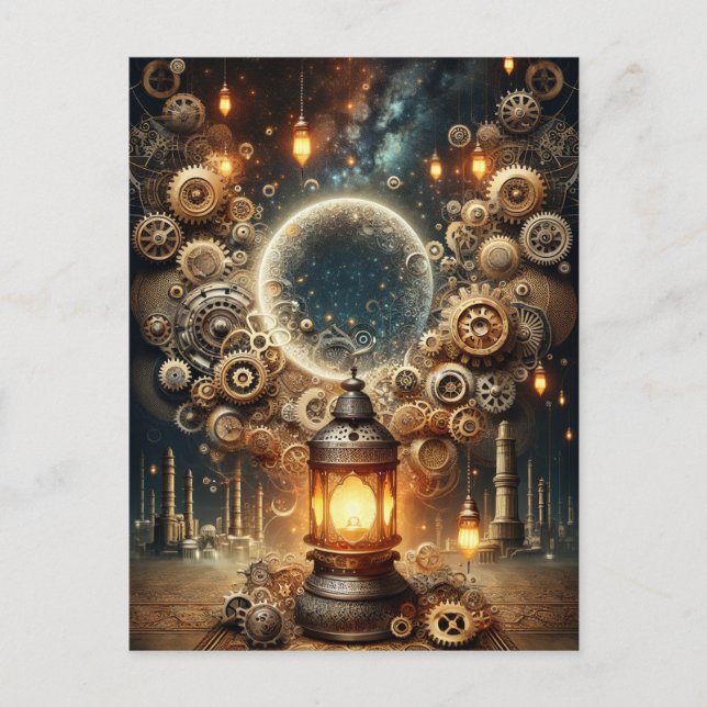 Steampunk Ramadan Postcard (Front)