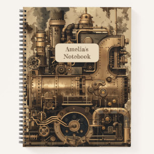 Steampunk Retro Notebook