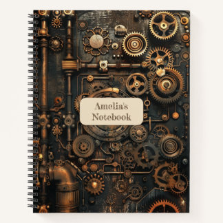Steampunk Retro Notebook