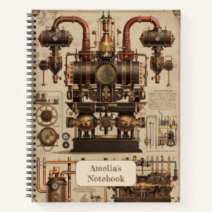 Steampunk Retro Notebook