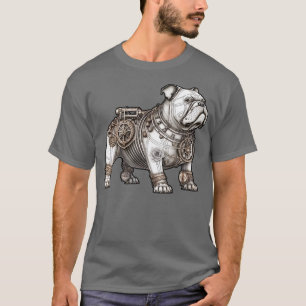 Steampunk robot pug illustration T-Shirt