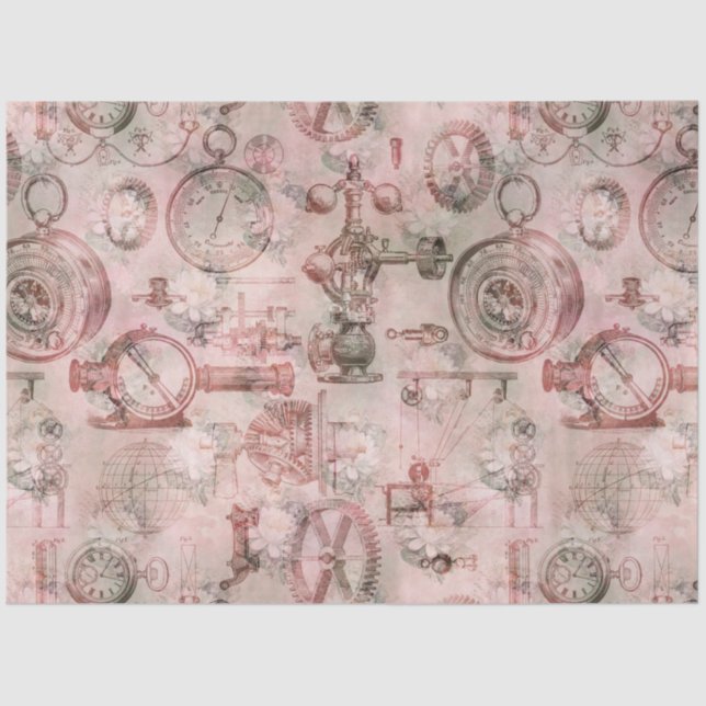 Steampunk Romance Series Design 4 Tissue Paper (Front)