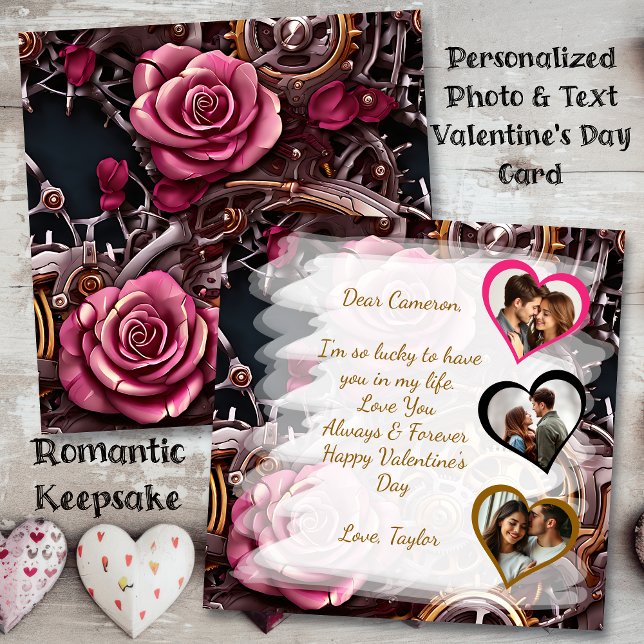 Steampunk Roses Valentine's Day Photo Template (Creator Uploaded)