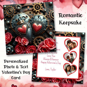 Steampunk Roses Valentine's Day   Photo Template