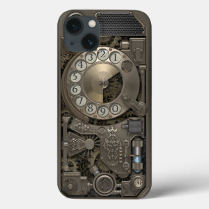 Steampunk Rotary Metal Dial Phone. Case. iPhone 13 Case