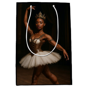 Steampunk Royal Ballerina Elegant Fantasy Medium Gift Bag
