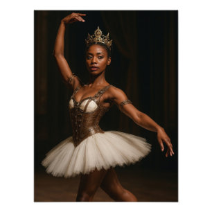 Steampunk Royal Ballerina Elegant Fantasy Photo Print