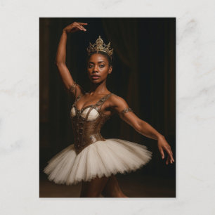 Steampunk Royal Ballerina Elegant Fantasy Postcard