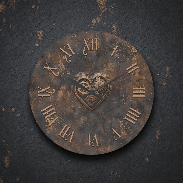 Steampunk Rustic Metal Wall Clock (Creator Uploaded)