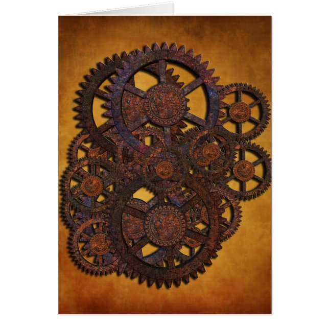 Steampunk Rusty Gears (Front)