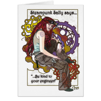 Steampunk Sally Card