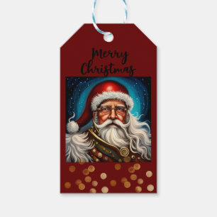 Steampunk Santa Claus Gift Tags
