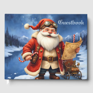 Steampunk Santa Claus – Vintage Christmas Adventur Guest Book
