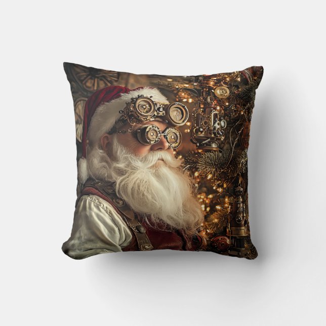Steampunk Santa  Cushion (Front)