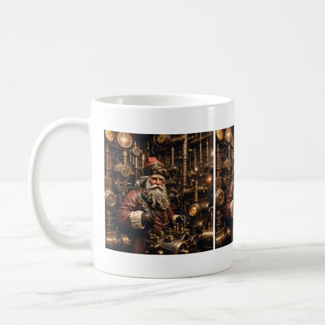 Steampunk Santa Mug (Left)